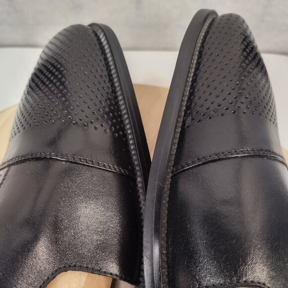 STACY ADAMS Black Closed Toe Slingback Leather Sandals Shoes Men US 15M - Picture 9 of 12